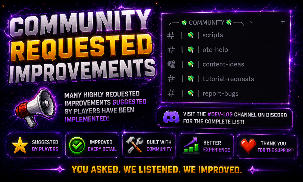 Community Requested Improvements screenshot